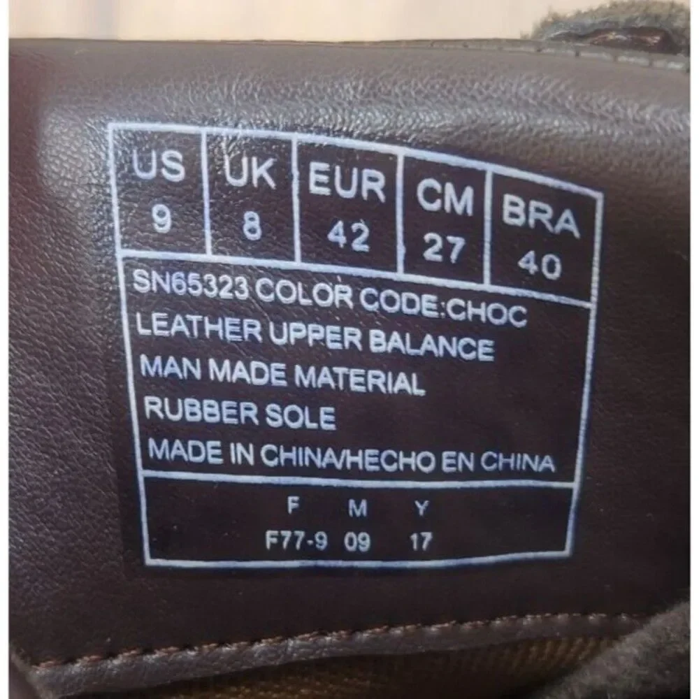 Skechers Volden Fandom Shoes Mens 9 Chocolate Brown Leather Preppy Sneaker 65323